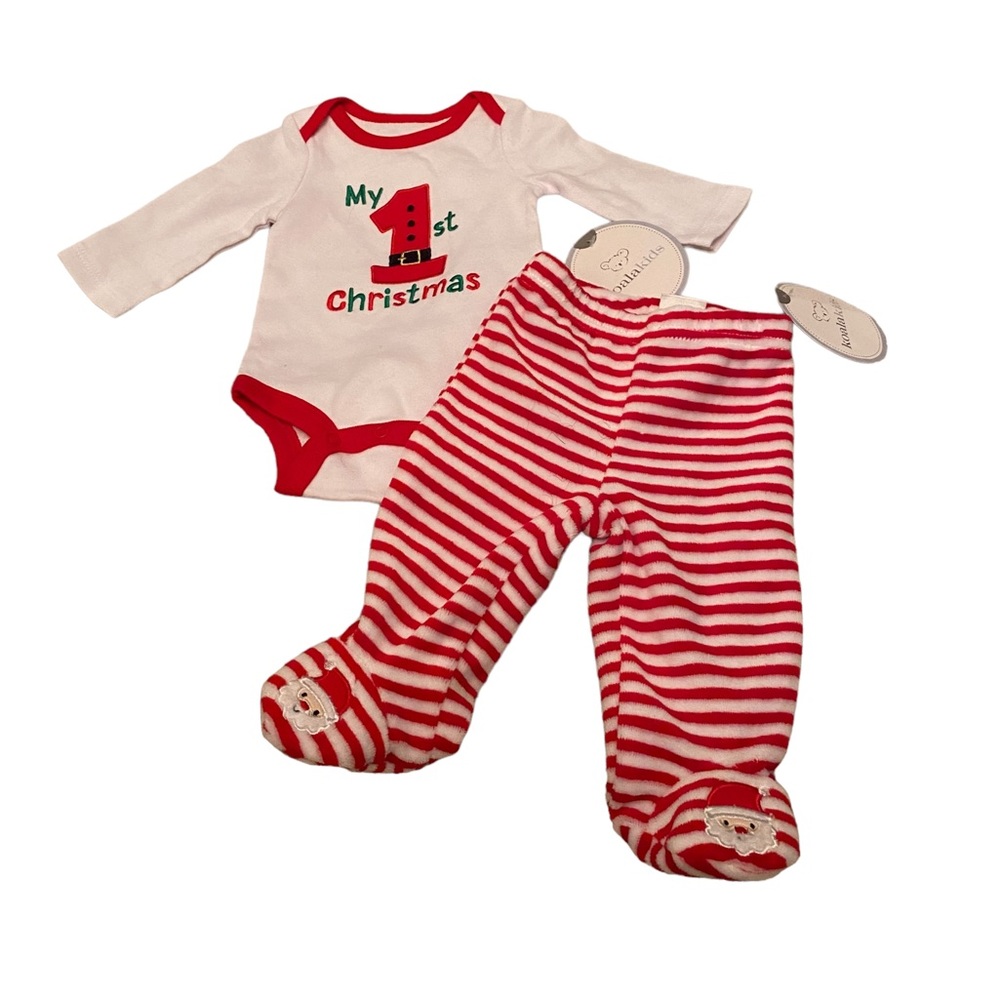 Koala Kids My First Christmas Outfit Newborn NWT